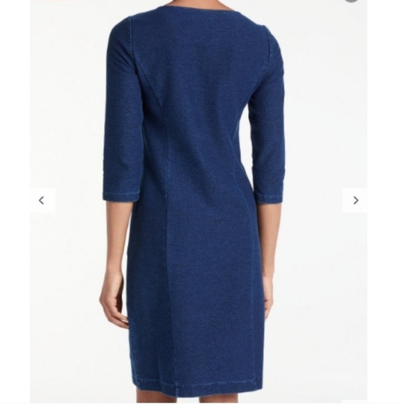BODEN Trinity Jersey Dress in Dark Denim Size 8L - Picture 2 of 14